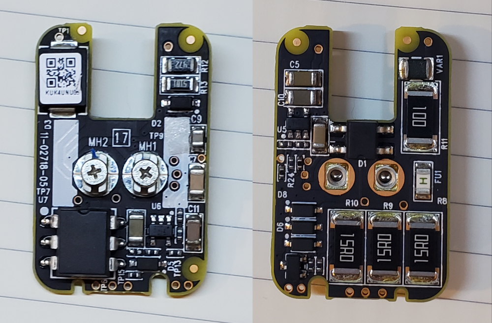 internals of the Unifi chime adapter module
