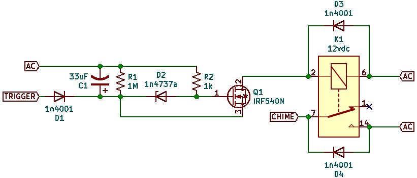 schematic of revised adapter circuit